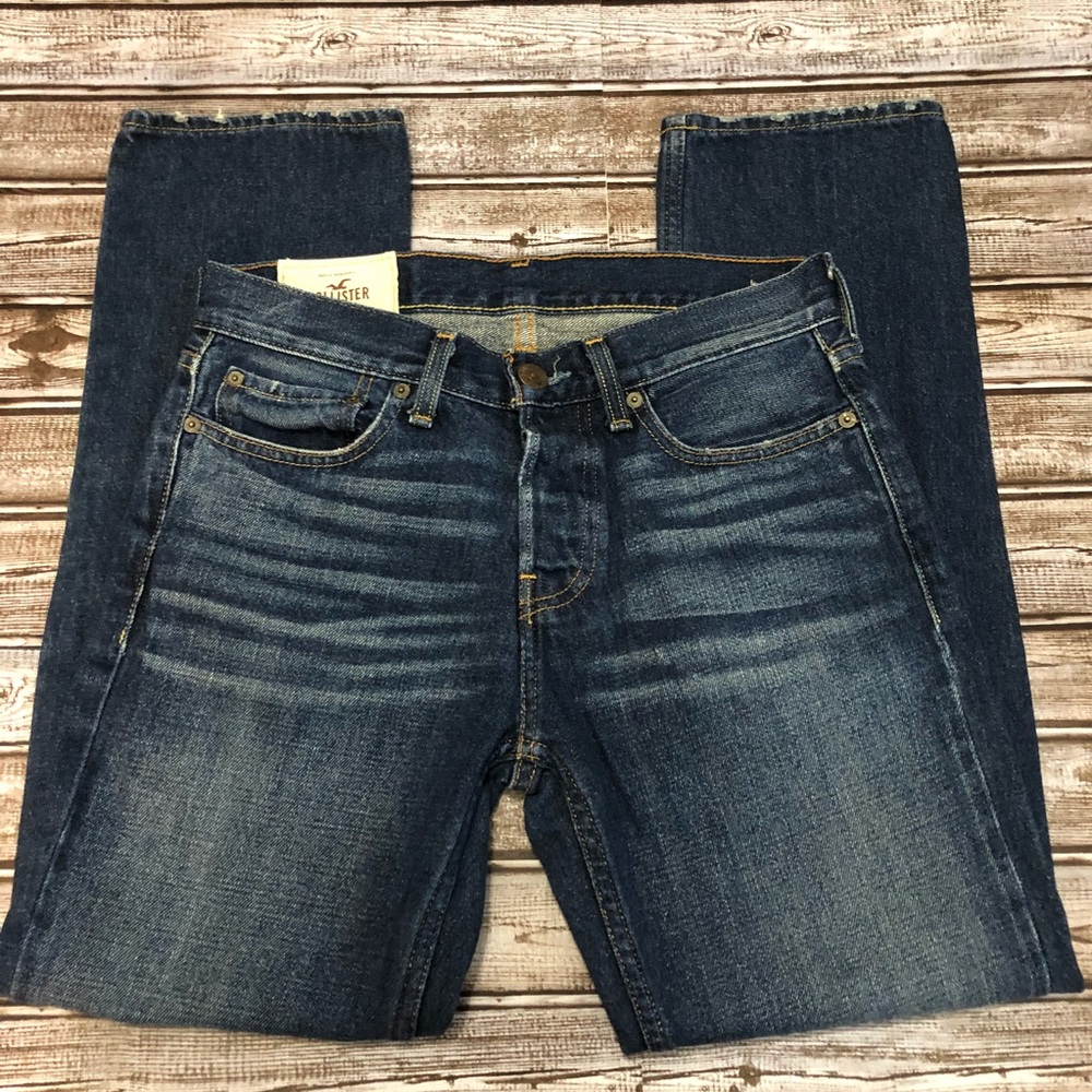 Hollister men slim straight jeans size 28x28